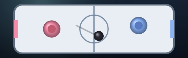 Play Air Hockey online – Seven goals on the air table